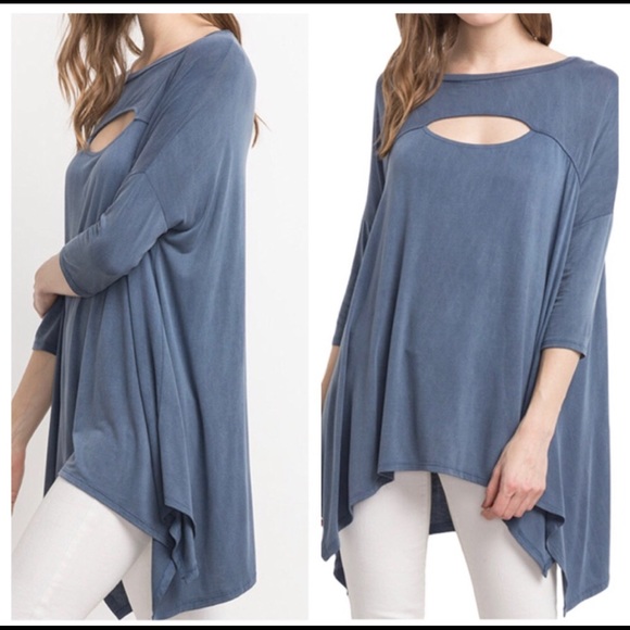 Tunic Muted Blue Color - Picture 2 of 5